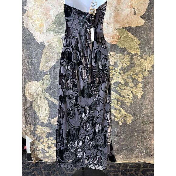 NWT Anthropologie Strapless Velvet Burnout Dress Size M - Picture 7 of 11